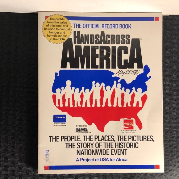Hands across America, 1986 trade paperback book - Picture 1 of 6